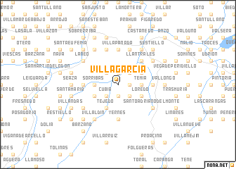 map of Villagarcía