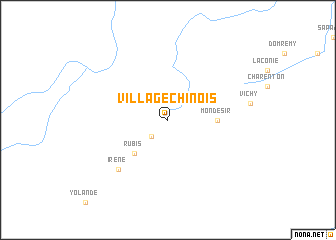 map of Village Chinois