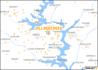 map of Village Creek