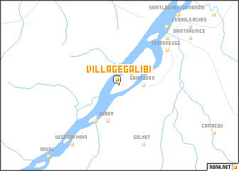map of Village Galibi