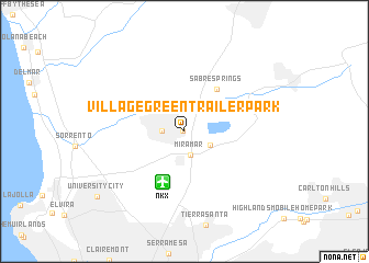 map of Village Green Trailer Park