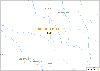 map of Village Mills