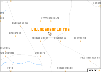 map of Villa General Mitre