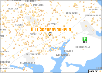 map of Village of Bynum Run