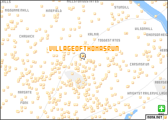 map of Village of Thomas Run
