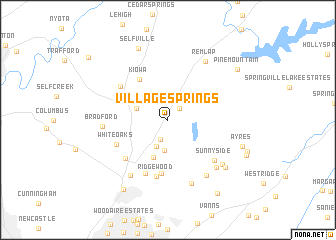 map of Village Springs