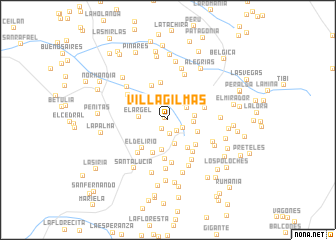 map of Villa Gilmas