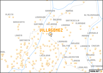 map of Villa Gómez