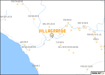 map of Villa Grande