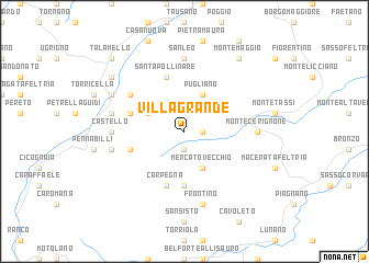 map of Villagrande