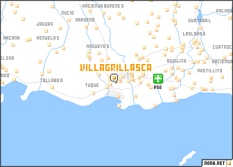 map of Villa Grillasca