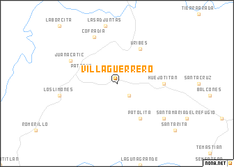 map of Villa Guerrero