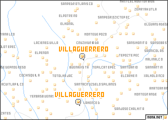 map of Villa Guerrero