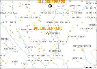 map of Villa Guerrero