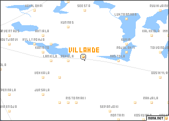 map of Villähde