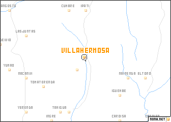 map of Villa Hermosa