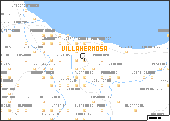 map of Villa Hermosa