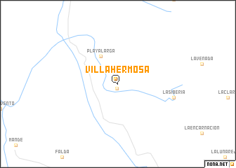 map of Villa Hermosa