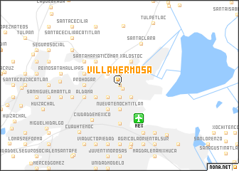 map of Villahermosa