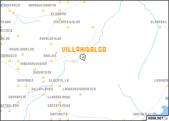 map of Villa Hidalgo