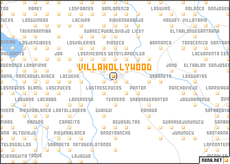 map of Villa Hollywood