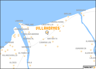 map of Villa Hormes