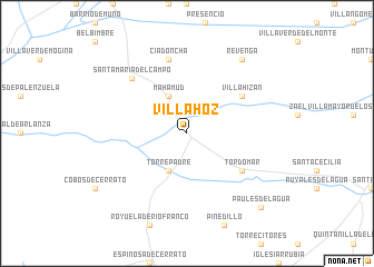 map of Villahoz