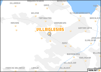 map of Villa Iglesias