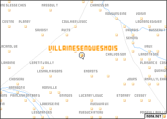 map of Villaines-en-Duesmois