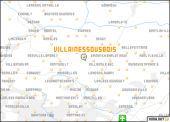 map of Villaines-sous-Bois