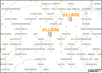 map of Villaine