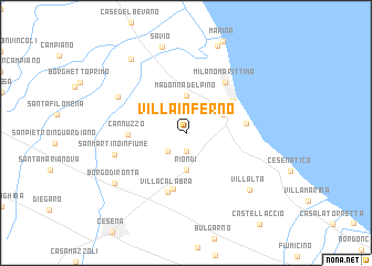 map of Villa Inferno