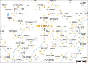 map of Villa Isla