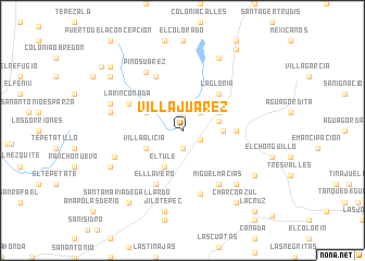 map of Villa Juárez