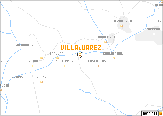 map of Villa Juárez