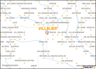 map of Villalaín