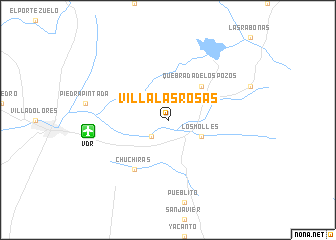 map of Villa Las Rosas