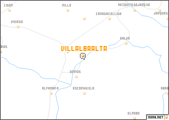 map of Villalba Alta