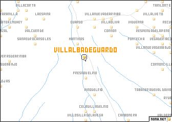 map of Villalba de Guardo