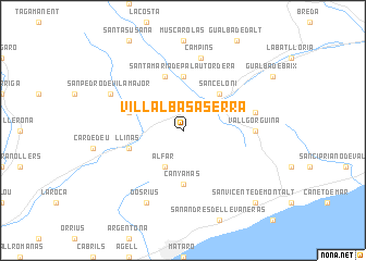 map of Villalba Saserra