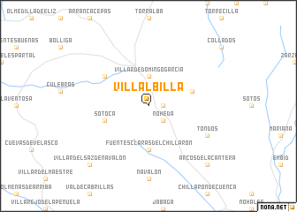 map of Villalbilla