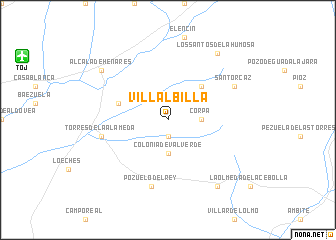 map of Villalbilla