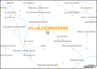 map of Villalcázar de Sirga