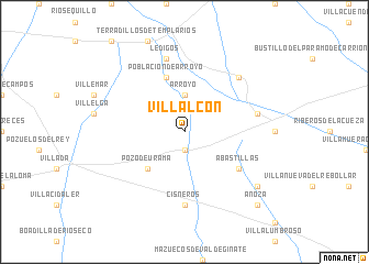 map of Villalcón