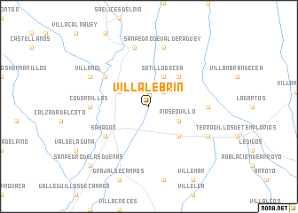 map of Villalebrín