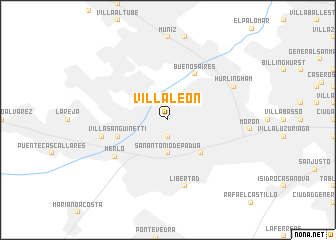 map of Villa León