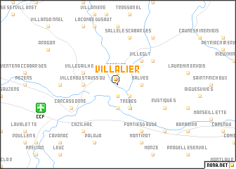 map of Villalier