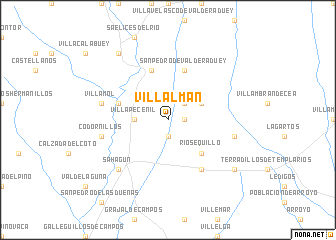 map of Villalmán