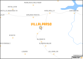 map of Villalpardo