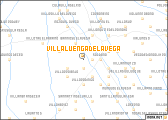 map of Villaluenga de la Vega